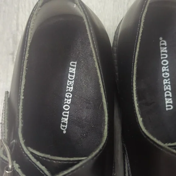 Underground. England Black Leather Apollo Creepers - Picture 3 of 11